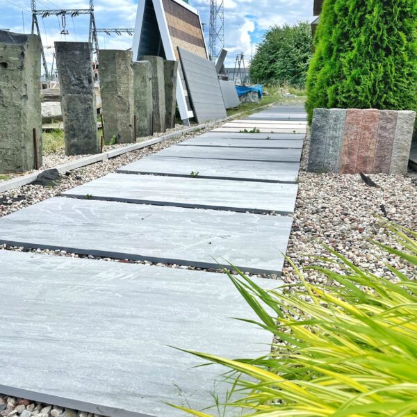 Płyty Kamienne Kwarco-Piaskowiec Kandla Grey Łupane 120x60x2cm