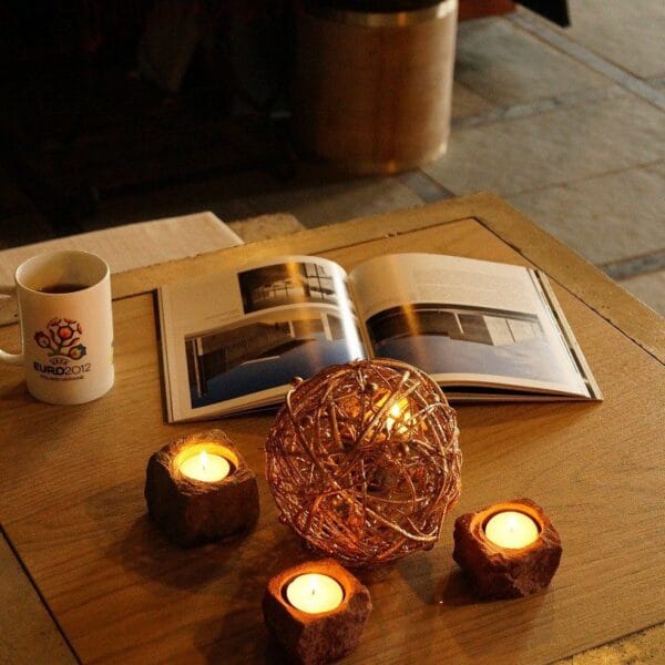 Betonowy Stół "Concrete+Wood Table Set"