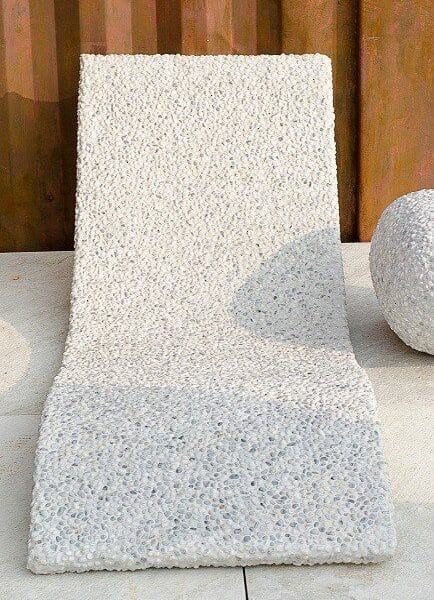 Leżak do ogrodu White Grey