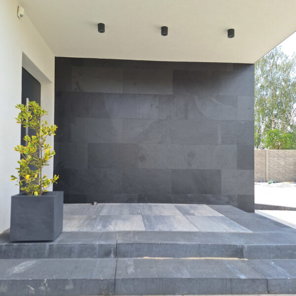 Płyta Elewacyjna z Kamienia Łupek Brazylijski Black