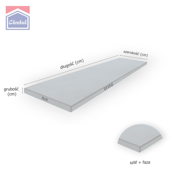 Rysunek techniczny Stopnie kamienne