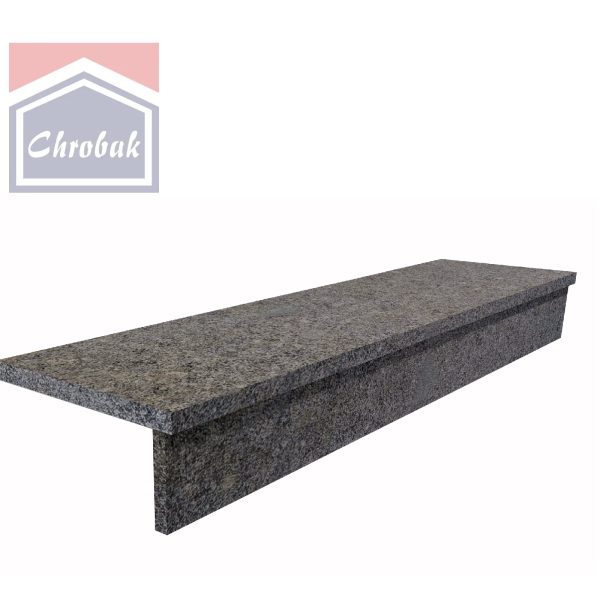 Stopień Granitowy Płomieniowany Rajasthan Black 2.5cm