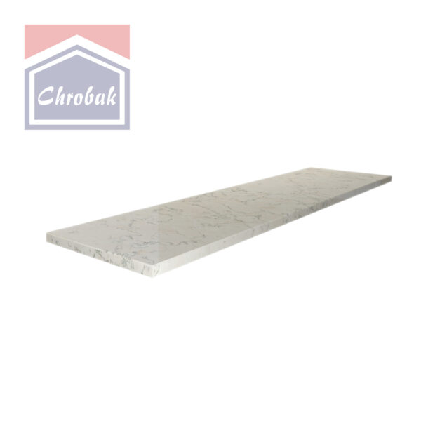 Parapet Marmurowy Biaco Perlino Profil Prosty