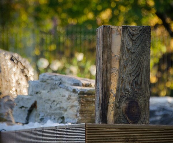 Drewniana lampa ogrodowa Chrobak DESIGN