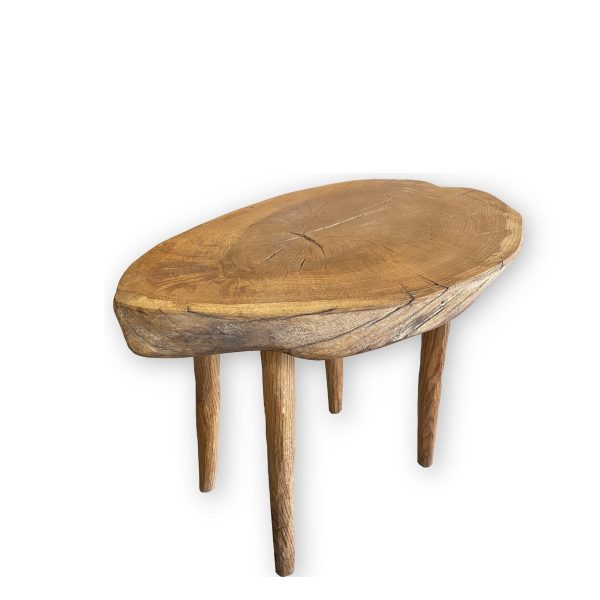 Stołek Z Naturalnego Drewna