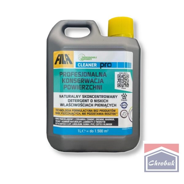 FILA CLEANER PRO (opak.1L) – Profesjonalny Neutralny Środek do Codziennego Czyszczenia Kamienia i Gresu